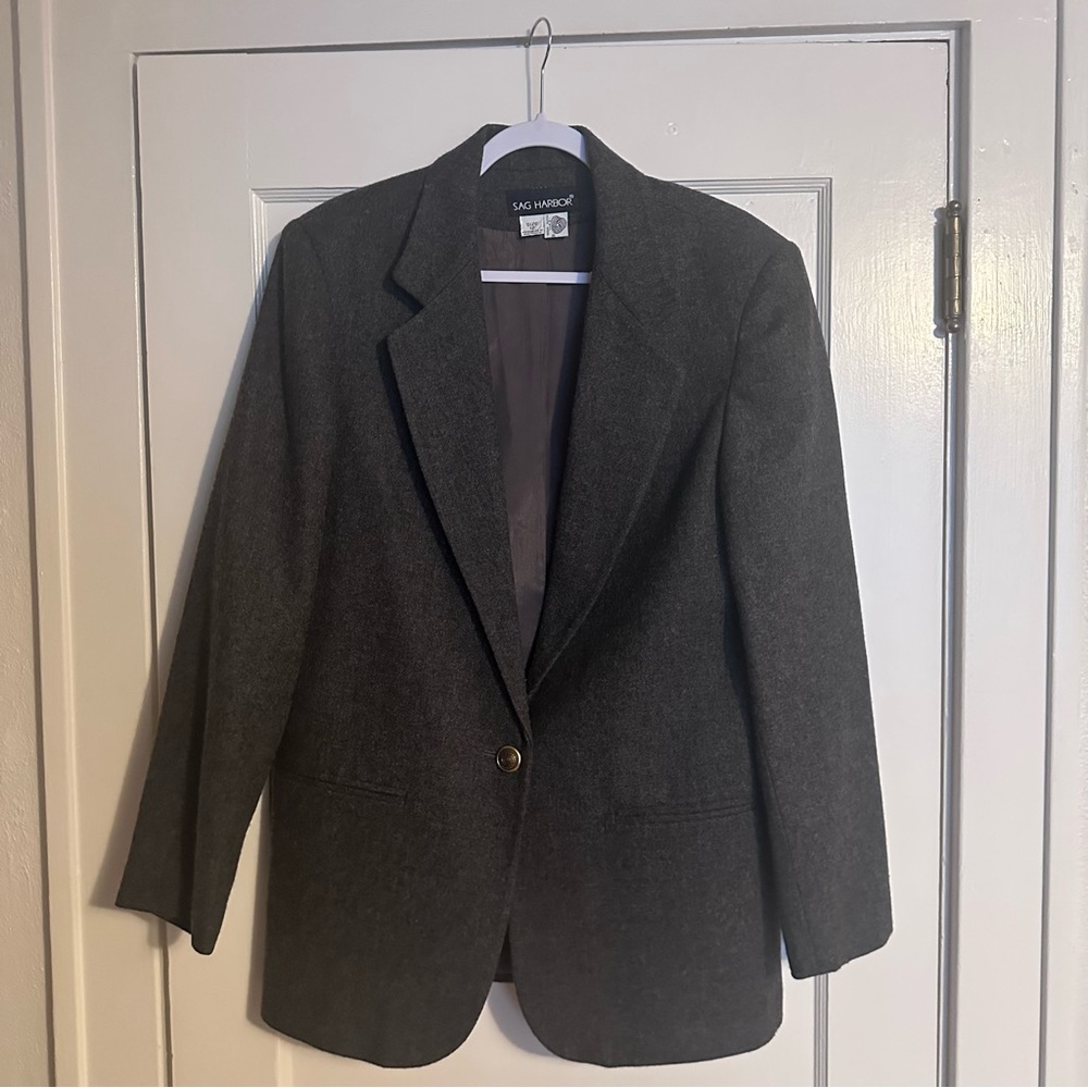EUC Sag Harbor Dark Gray Blazer